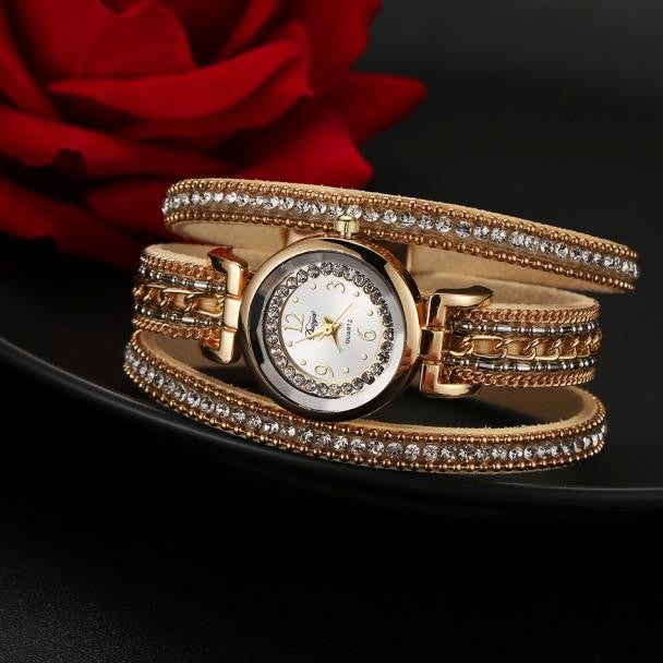 Duoya Brand Women Watch Bracelet Wristwatch Female Girl Watch