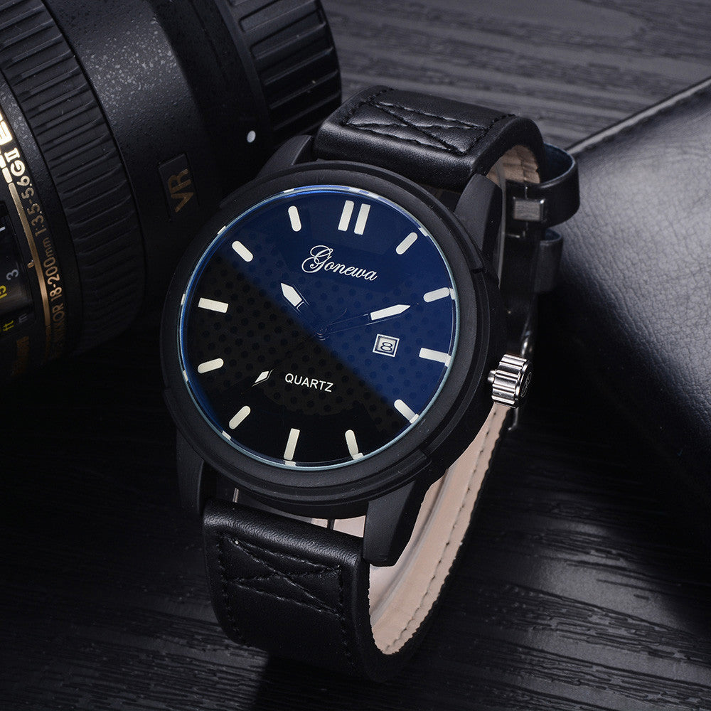 GONEWAsiness Men Fashion Luxury Watch Casual Full Steel Calendar Quartz