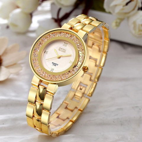 O.T.Sea Luxury Women's Bracelet Watch Jewelry Full Steel Strap Rhinestone Quartz Dress Watches Women Clock montre femme #17