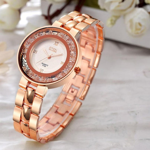 O.T.Sea Luxury Women's Bracelet Watch Jewelry Full Steel Strap Rhinestone Quartz Dress Watches Women Clock montre femme #17