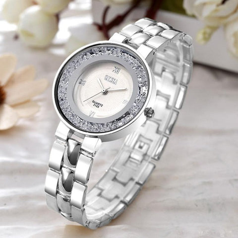 O.T.Sea Luxury Women's Bracelet Watch Jewelry Full Steel Strap Rhinestone Quartz Dress Watches Women Clock montre femme #17