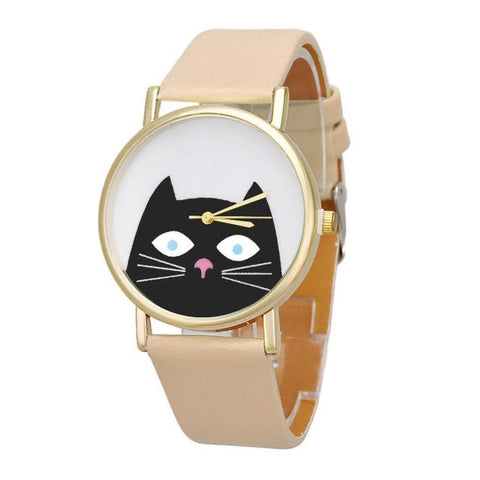 Women's watch Fashion Cute Cat wristwatches For Women  2017 clock Female relogio feminino women quartz-watch reloj mujer #522