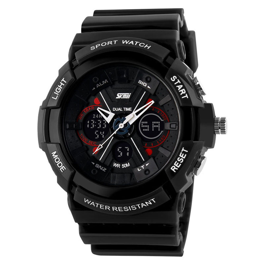 Waterproof Digital LCD Alarm Date Mens Sport Wrist Watch