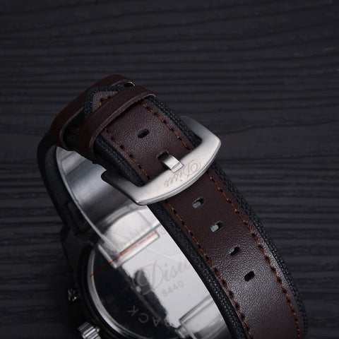 Retro Design Leather Band Analog Alloy Quartz Wrist Watch