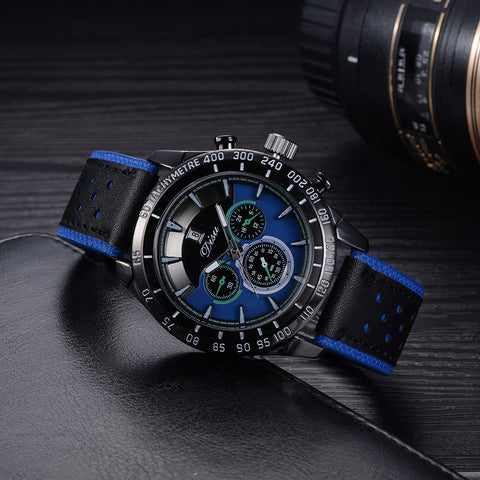 Retro Design Leather Band Analog Alloy Quartz Wrist Watch