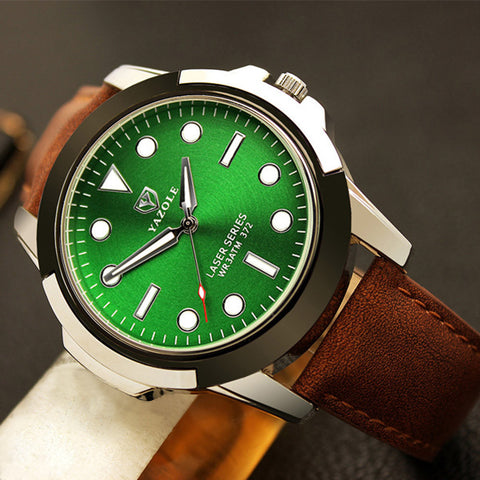 YAZOLE Brand Quartz Watch Army Wrist Watches Men's Sports Watch Luminous Green