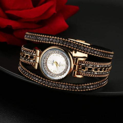 Duoya Brand Women Watch Bracelet Wristwatch Female Girl Watch