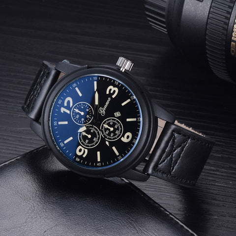 GONEWAsiness Men Fashion Luxury Watch Casual Full Steel Calendar Quartz