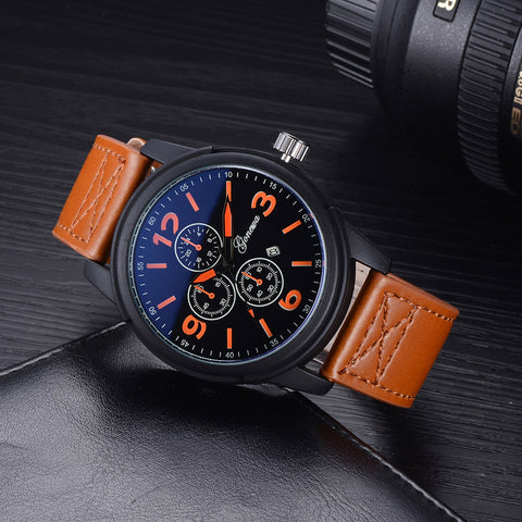 GONEWAsiness Men Fashion Luxury Watch Casual Full Steel Calendar Quartz