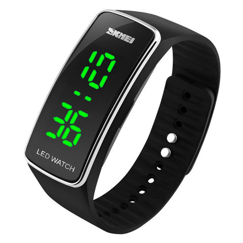 Men Womens Fashion Silicone LED Sport Bracelet Touch Digital Wrist Watch