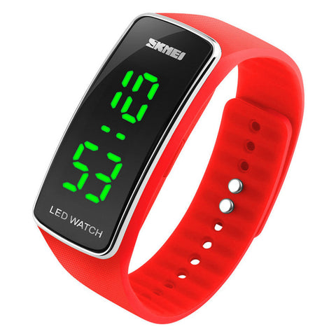 Men Womens Fashion Silicone LED Sport Bracelet Touch Digital Wrist Watch