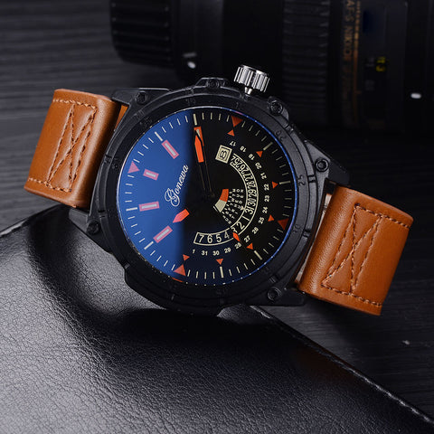 GONEWA Men Sport Watch Fashion Military Analog Date Quartz Wrist Daily Watch