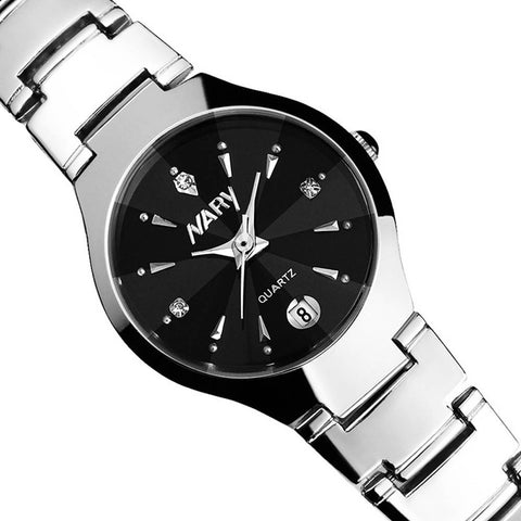 Luxury Women Single Calendar Quartz Stainless Steel Date Wrist Watches