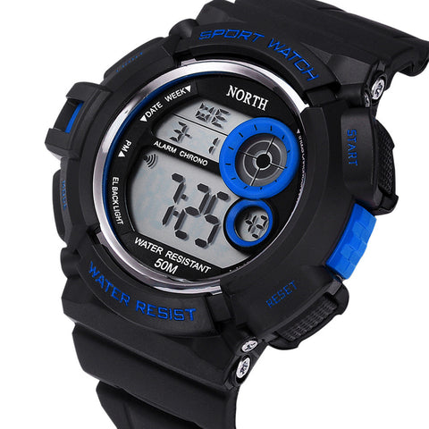 Waterpoof Mens Rubber Band Digital Army Military Quartz Sport Wrist watch